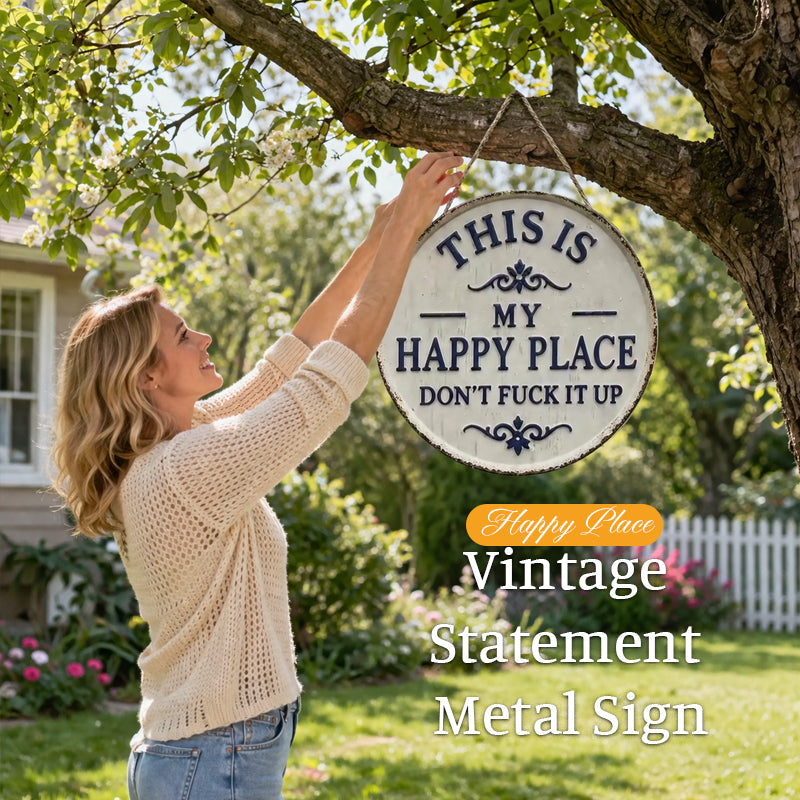 🔥💥 Flash Sale ⚡ – 50% off 🏷️ first 50 orders ⏳! 💥🔥 🌿🚪 “This Is My Happy Place” 🥰 Rustic Door Sign 🪵📝 – Farmhouse Style 🏡✨ for Your Happy Space 💖🌻