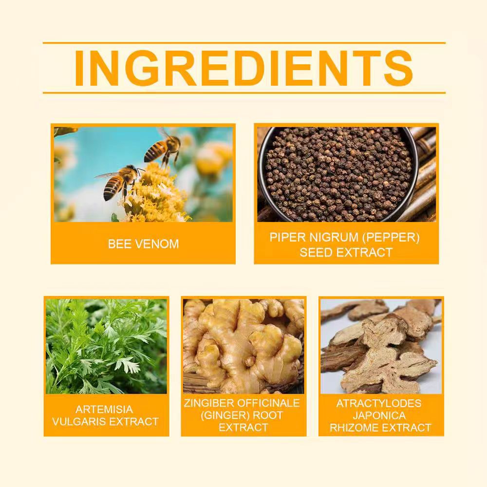 🏆50K+ SOLD LAST WEEK!  - 🌿Bee Venom Ginger Herbal Foot Patches (Set of 10)-CU