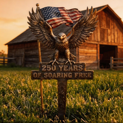 🎉 Quick Deal: Extra 50% off 🔥 on first 80 orders ⚡🇺🇸 Power Edition – Patriotic Iron Lawn Ornament 🦅 | American Flag 🇺🇸 & Eagle 🦅 – Sturdy Metal 🛠️ for Independence Day 🎆✨