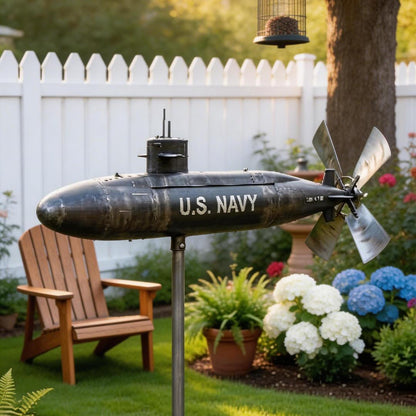 US Military Submarine Garden Windmill