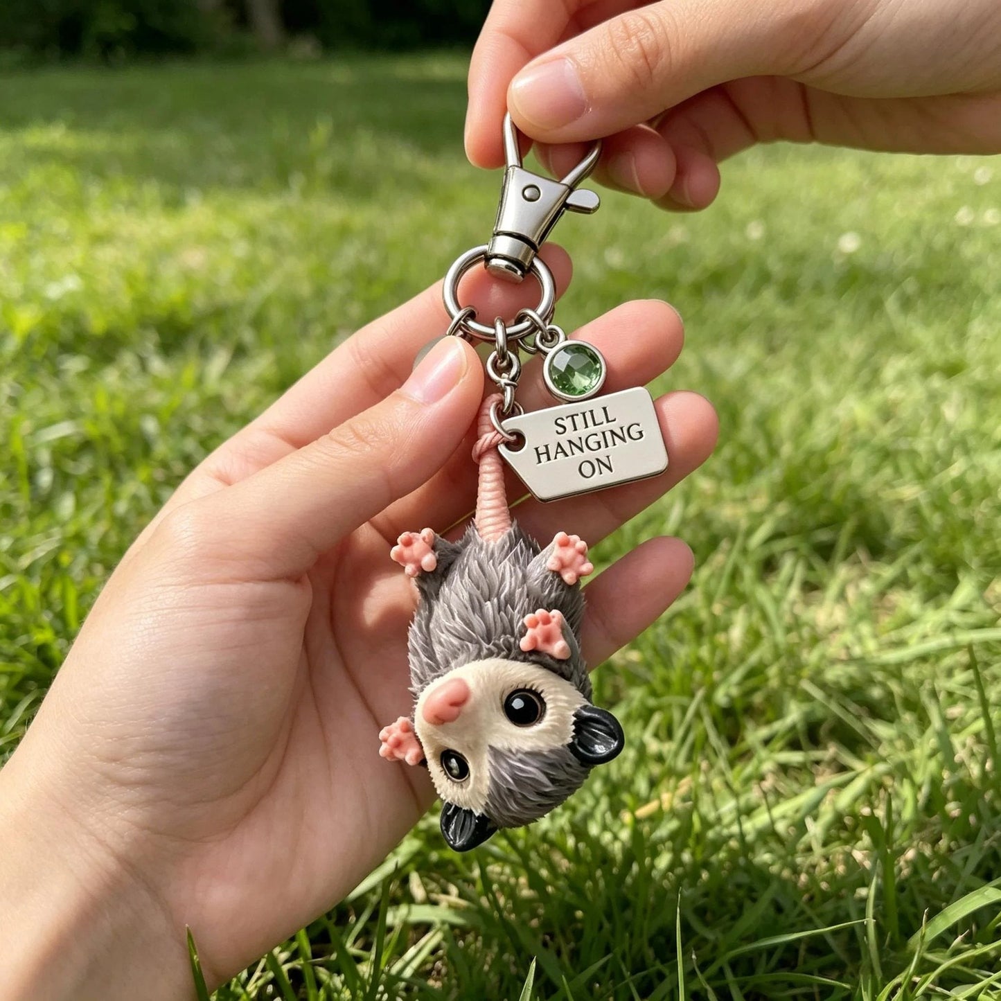 🔥🎉 Flash Drop 🛒 – 50% off 🔥 first 50 orders 🎟️ – go go go! 🚀 💥⚡🎁🐁 A Little Opossum 🐾 for You 💖 – "Still Hanging On" 🧸🔗 Keychain 📿 + Sentiment Card 🃏 | Cute 🍬 Encouragement 💪 Gift 🎁✨