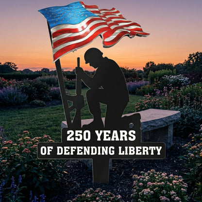 💥🔥 Limited time 57% OFF! First 50 pieces enjoy 57% off! 🔥💥 ✨🇺🇸🗽 23.6" Metal Garden Stake – 🎖️ 250 Years of Defending Liberty