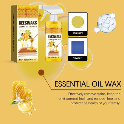 ⚡💥 50% OFF 🏷️ – First 50 orders only ⏳! 🔥💥 🪑🚫🧴 Beeswax Wood Polish Spray 🐝✨ 120ml 🧴 – Non-Greasy 🚫🛢️, Anti-Dust 🧹❌ | Natural Shine 🌿✨ for Wood Furniture 🪑, Floors 🚪 & Cabinets 🗄️💎