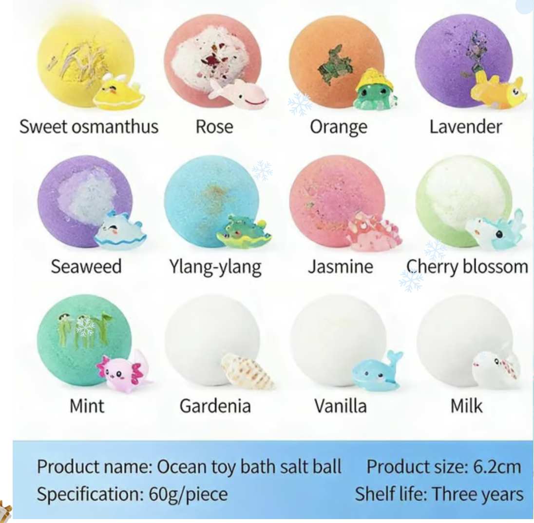 🔥2026 New Upgrade - 🛁 Natural Bath Bombs for Kids with Mega Bubbles & Surprise Inside 🥚✨