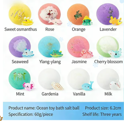 🔥2026 New Upgrade - 🛁 Natural Bath Bombs for Kids with Mega Bubbles & Surprise Inside 🥚✨