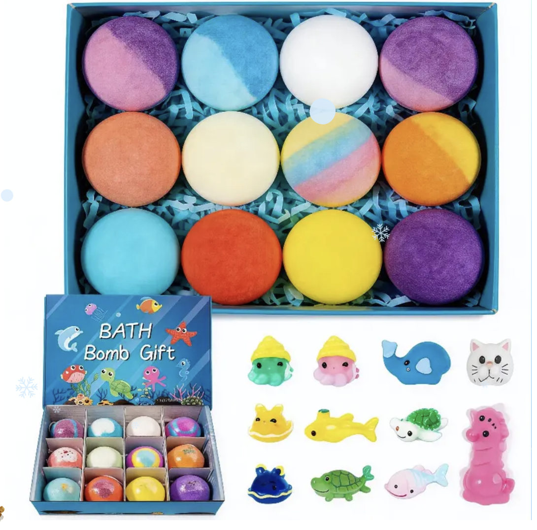 🔥2026 New Upgrade - 🛁 Natural Bath Bombs for Kids with Mega Bubbles & Surprise Inside 🥚✨