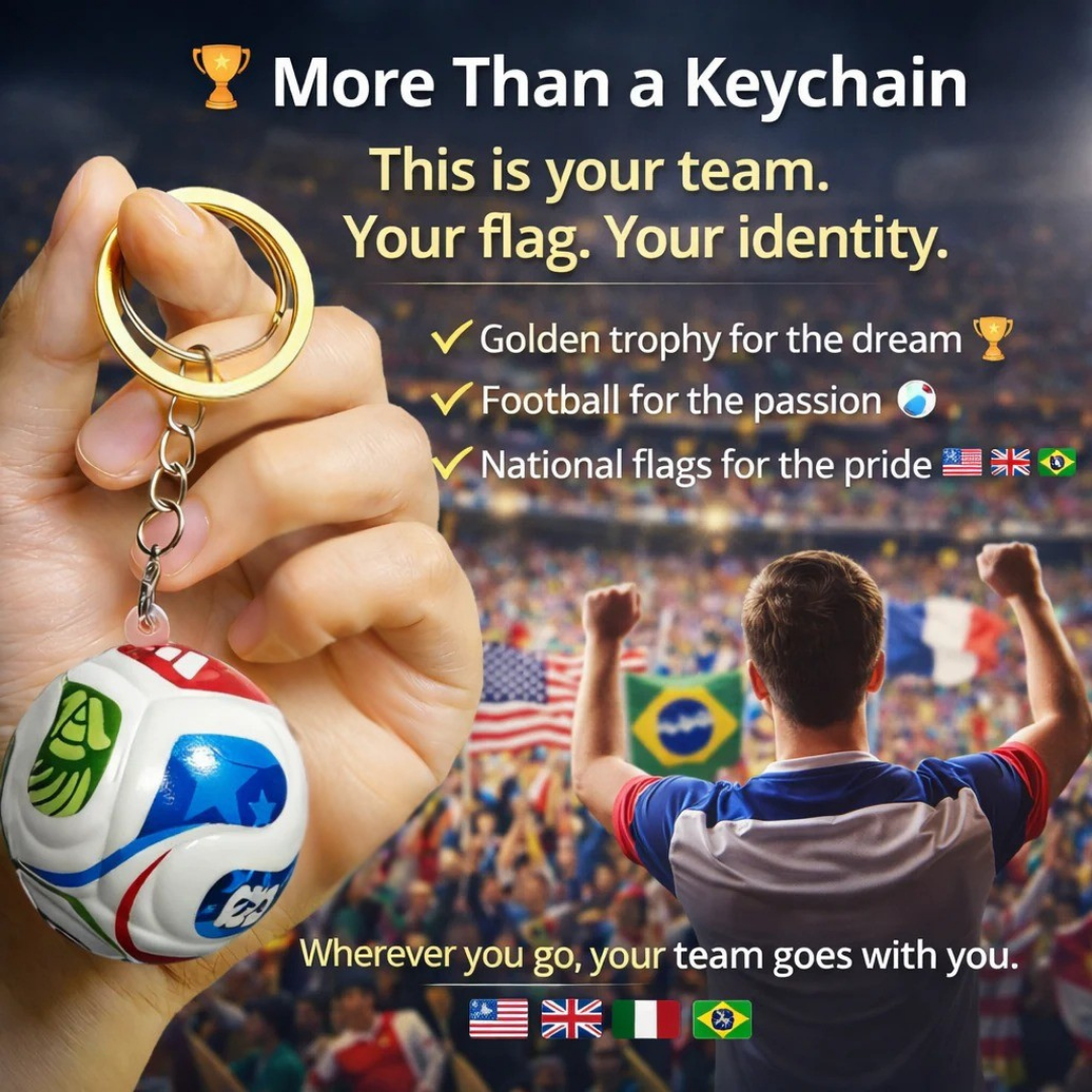 🔥Last Day 50% OFF⚽🏆 2026 Soccer Ball Keychain