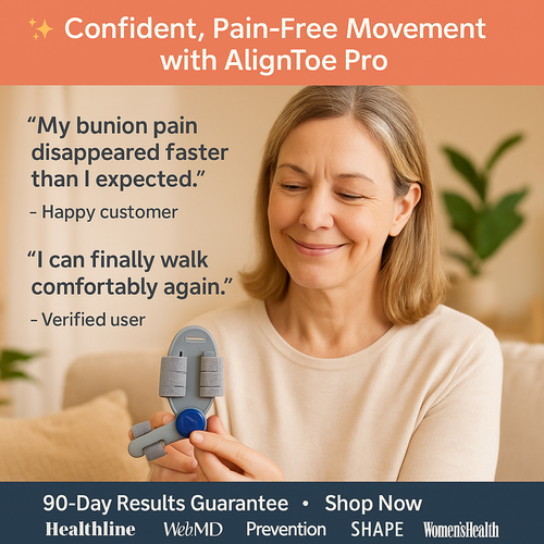 🔥💥 Flash Sale: 50% off first 50 orders!  AlignToe Pro – Bunion Pain Relief No Surgery Required | Walk, Run & Stand in Comfort